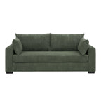 Canapé en velours côtelé de style côtier - 31 P x 79 L x 34 H