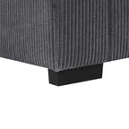 Canapé en velours côtelé de style côtier - 31 P x 79 L x 34 H