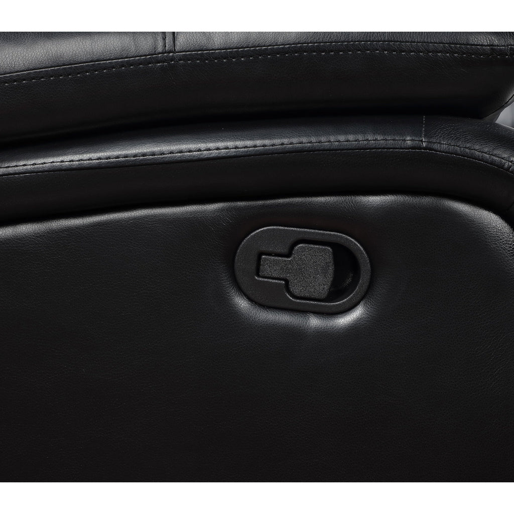 Canapé inclinable et rembourré en similicuir de style transitionnel Camila