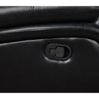 Canapé inclinable et rembourré en similicuir de style transitionnel Camila