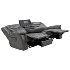 Canapé Conrad rembourré avec accoudoirs rembourrés Gris