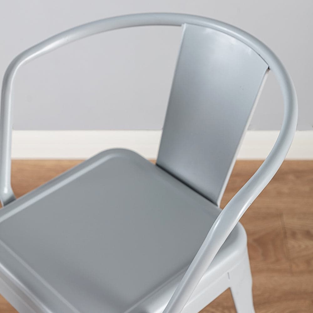 Ensemble table et chaises d'extérieur en métal blanc Coco Kids