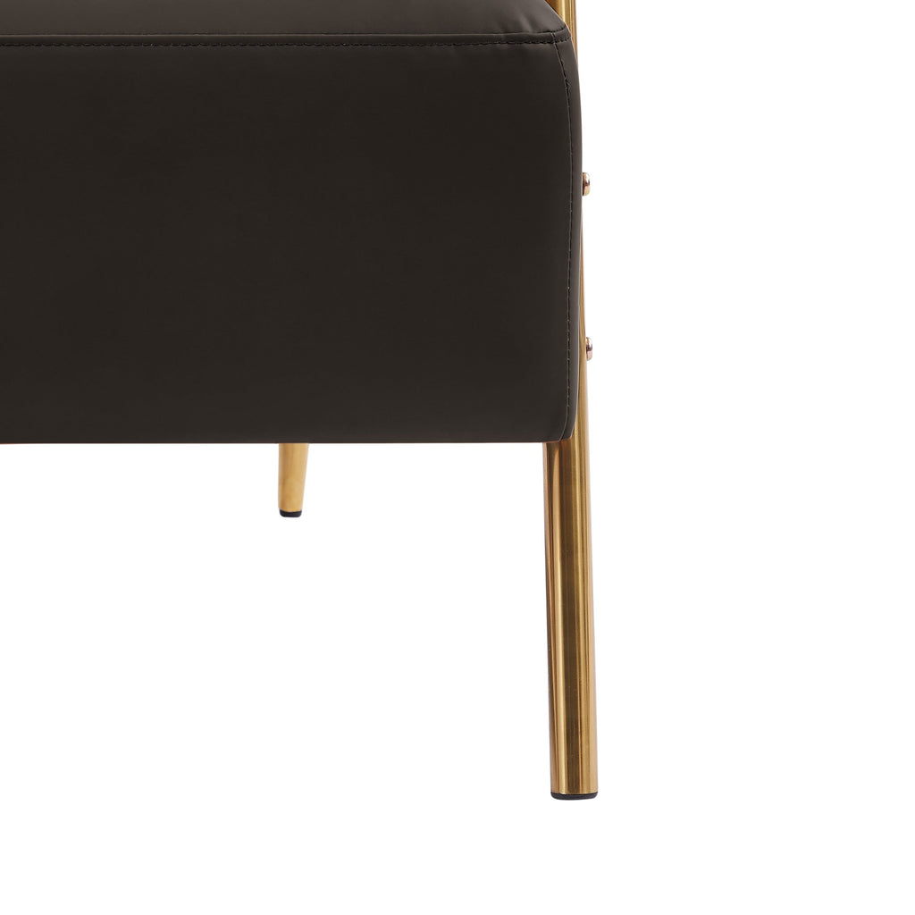 Canapé causeuse moderne en tissu café 49,6 pouces, adapté aux animaux de compagnie, avec coussin de dossier amovible et pieds en métal pour le salon