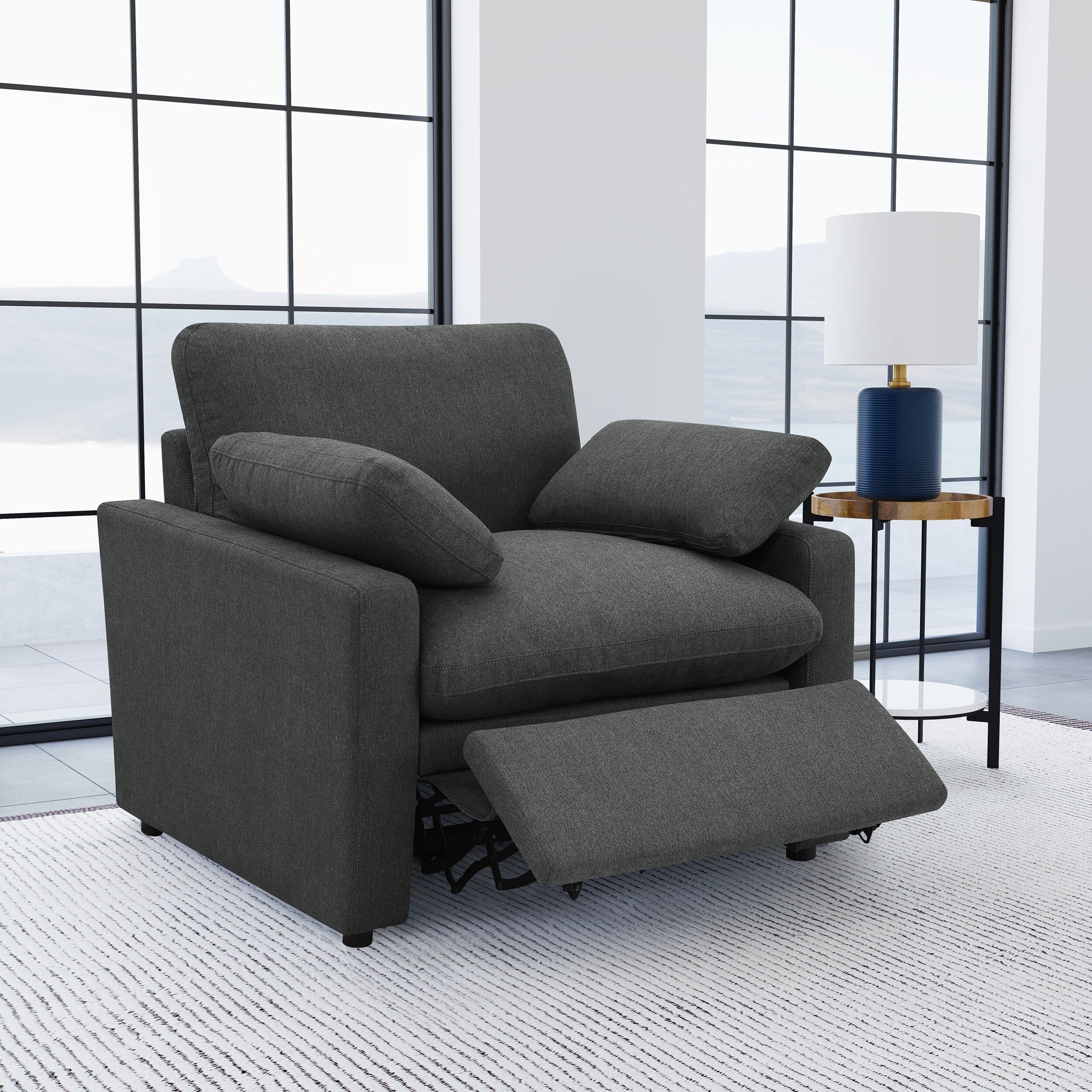 Fauteuil inclinable électrique rembourré Collins
