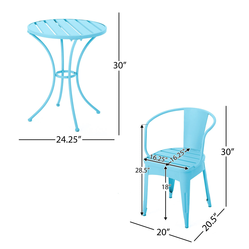 Ensemble bistrot d'extérieur 3 pièces Colmar par Christopher Knight Home