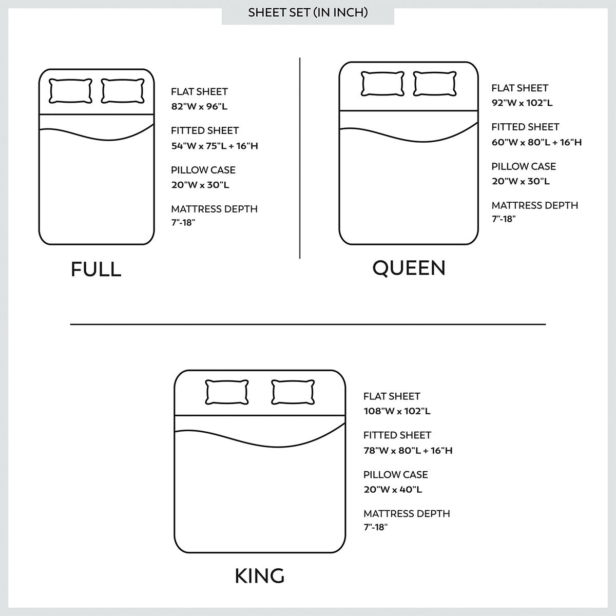 Parure de draps infroissables en mélange de coton de qualité supérieure Color Sense 1200 fils