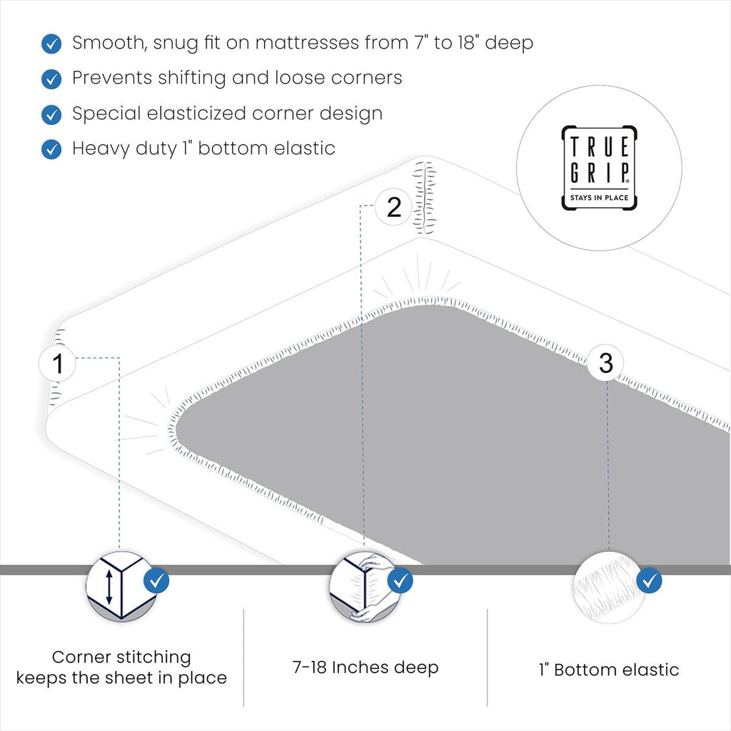 Parure de draps infroissables en mélange de coton de qualité supérieure Color Sense 1200 fils