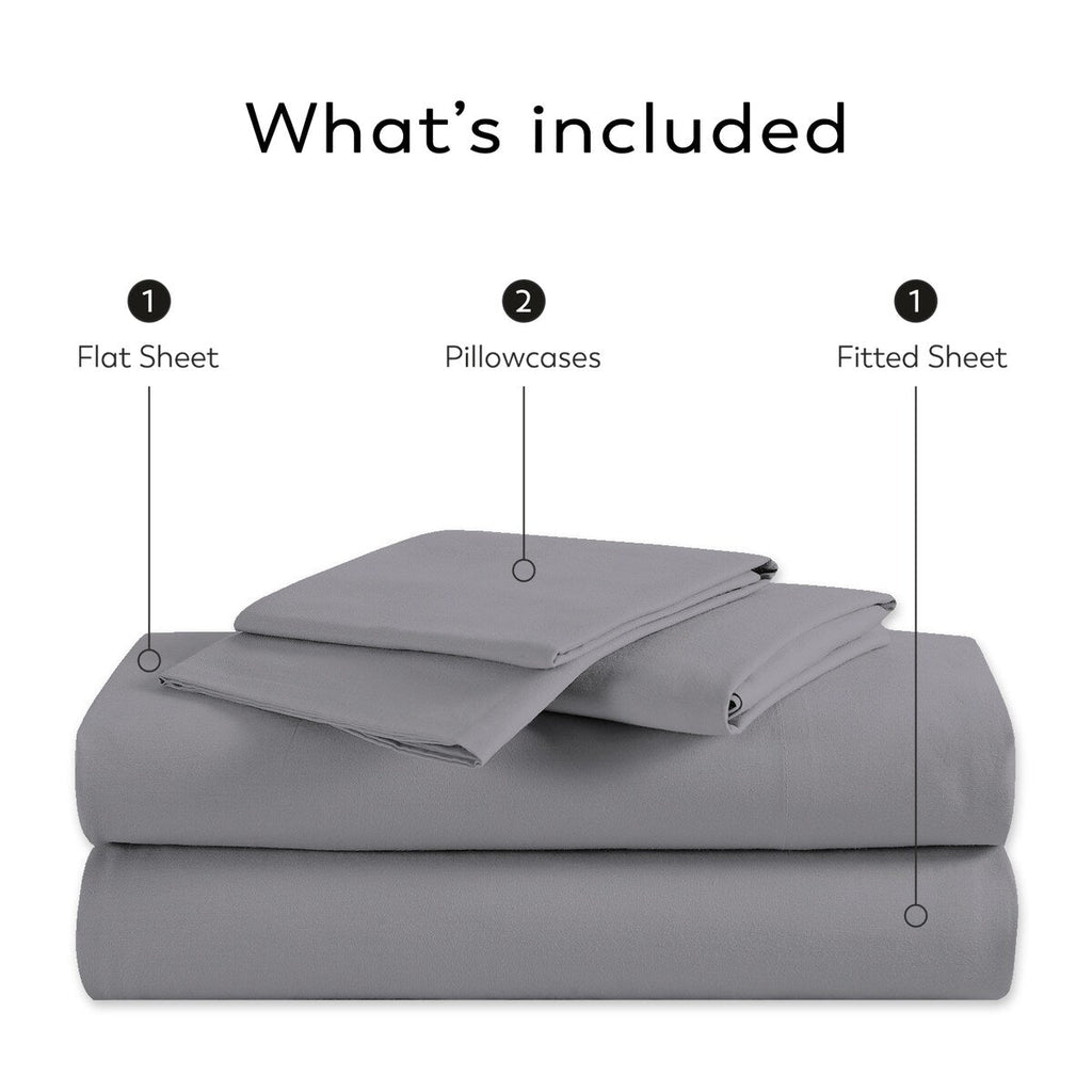 Parure de draps infroissables en mélange de coton de qualité supérieure Color Sense 1200 fils