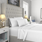 Parure de draps infroissables en mélange de coton de qualité supérieure Color Sense 1200 fils