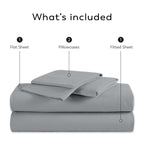 Parure de draps infroissables en mélange de coton de luxe Color Sense 800 fils