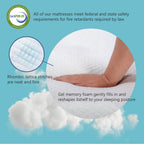 Matelas en mousse à mémoire de forme hypoallergénique Comfiture Modern de 6 pouces par DreamMax