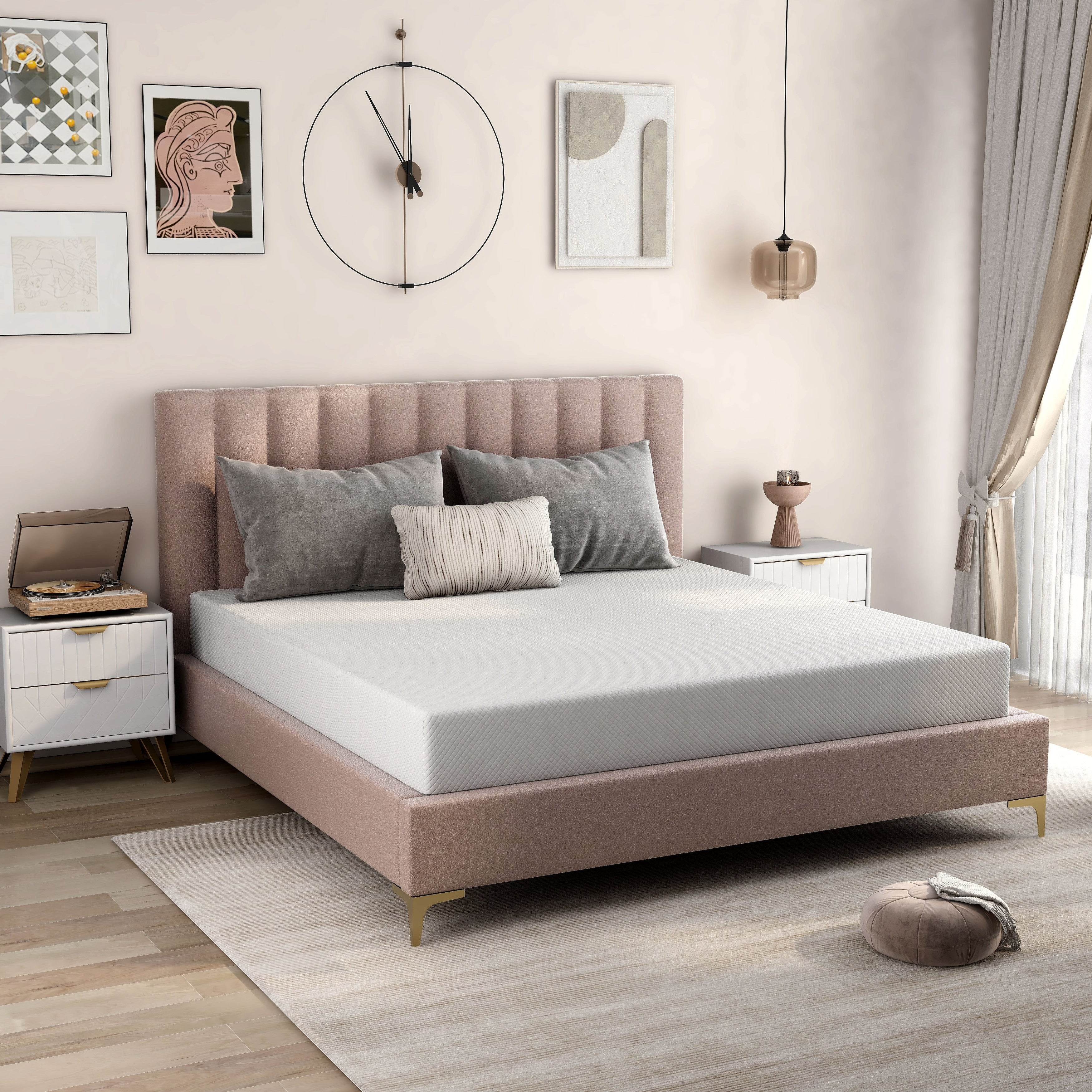 Matelas en mousse à mémoire de forme hypoallergénique Comfiture Modern de 8 pouces par DreamMax