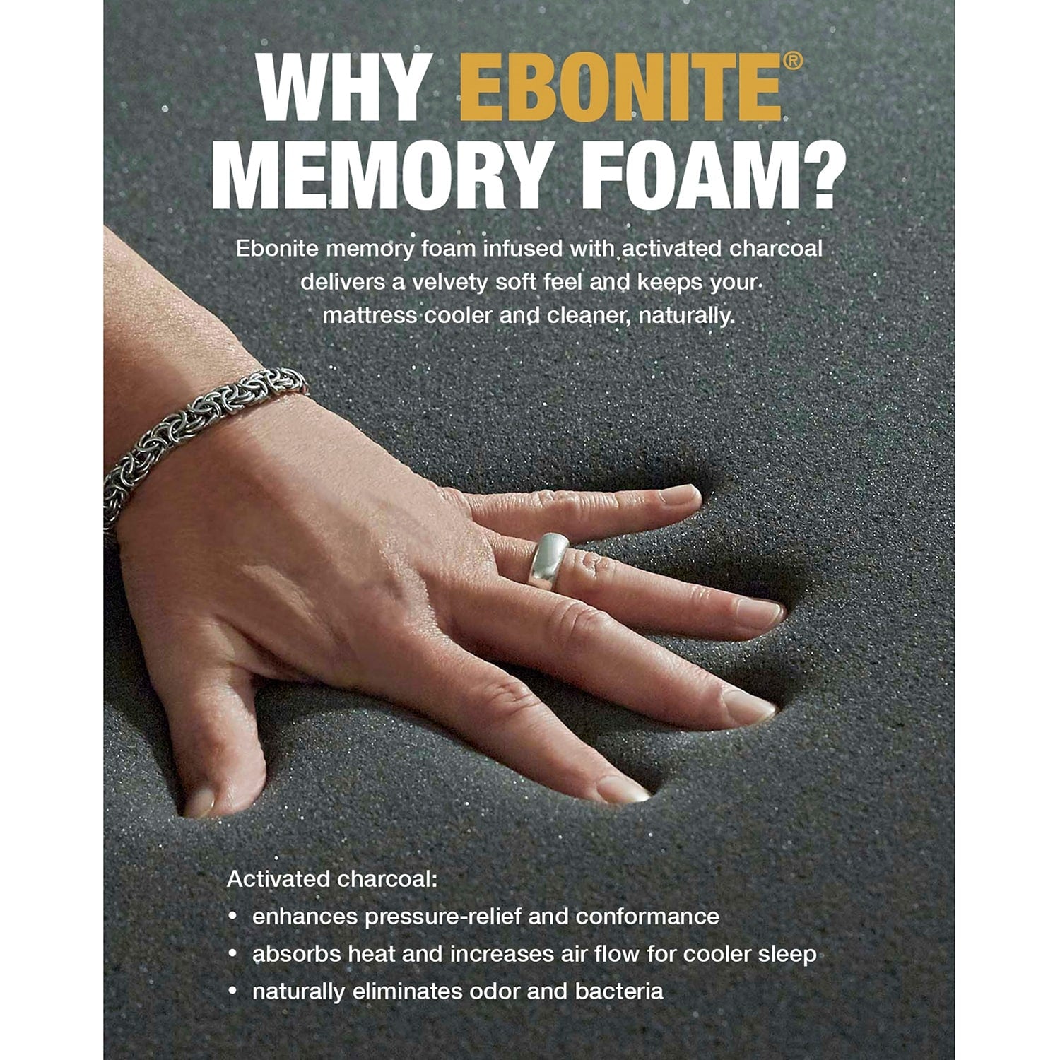 Matelas en mousse à mémoire de forme ComforPedic Loft de BeautyRest 12 Ebonite