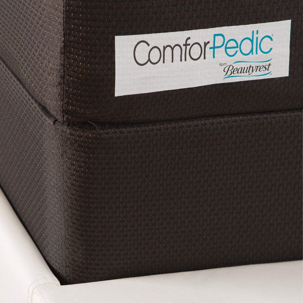 ComforPedic de Beautyrest Choisissez votre ensemble de matelas en mousse à mémoire de forme gel 10 pouces - Blanc - Blanc/Marron