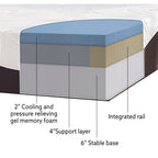 ComforPedic de Beautyrest Choisissez votre matelas confort en mousse à mémoire de forme gel 12 pouces - Blanc