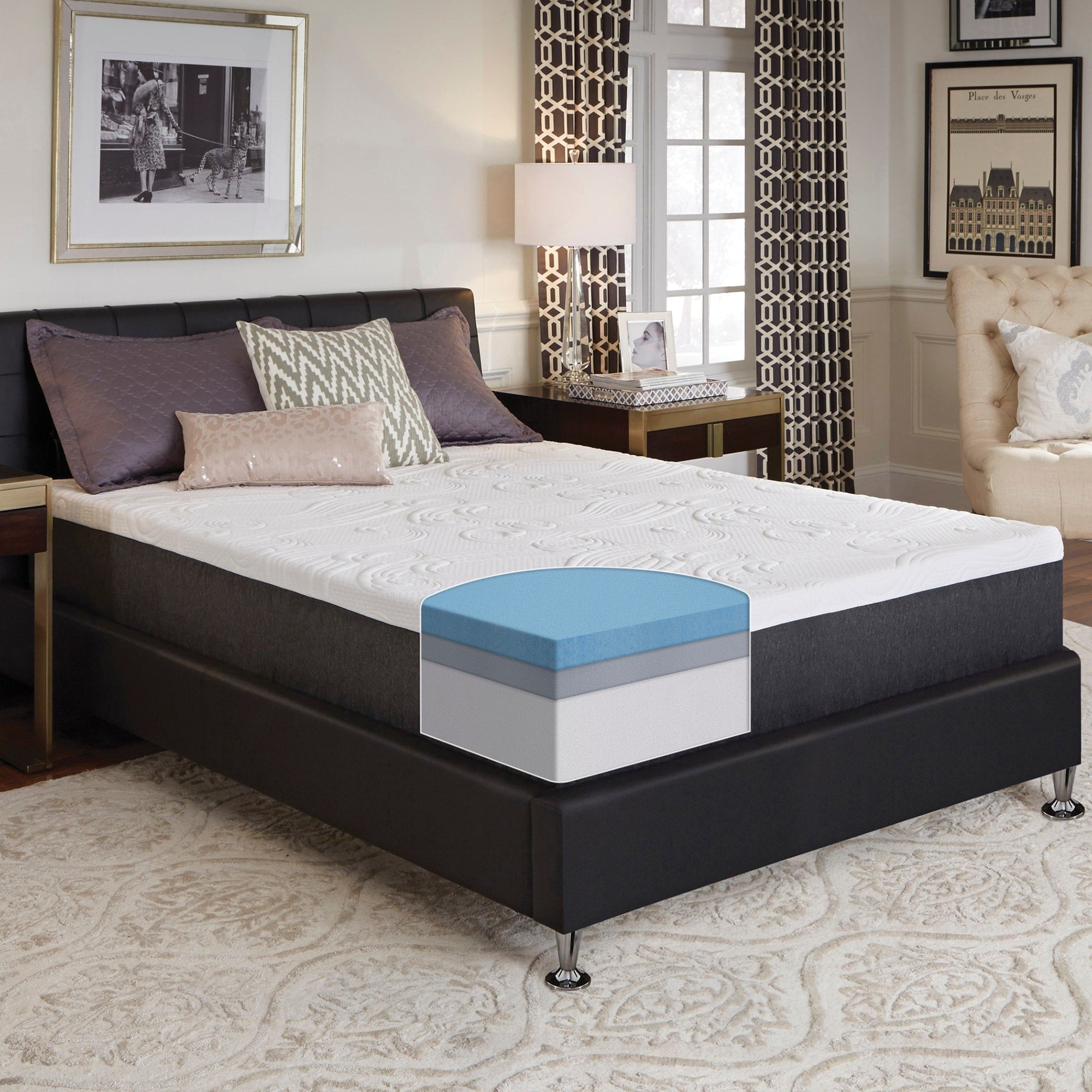 Matelas en mousse à mémoire de forme NRGel Comforpedic de Beautyrest de 12 pouces