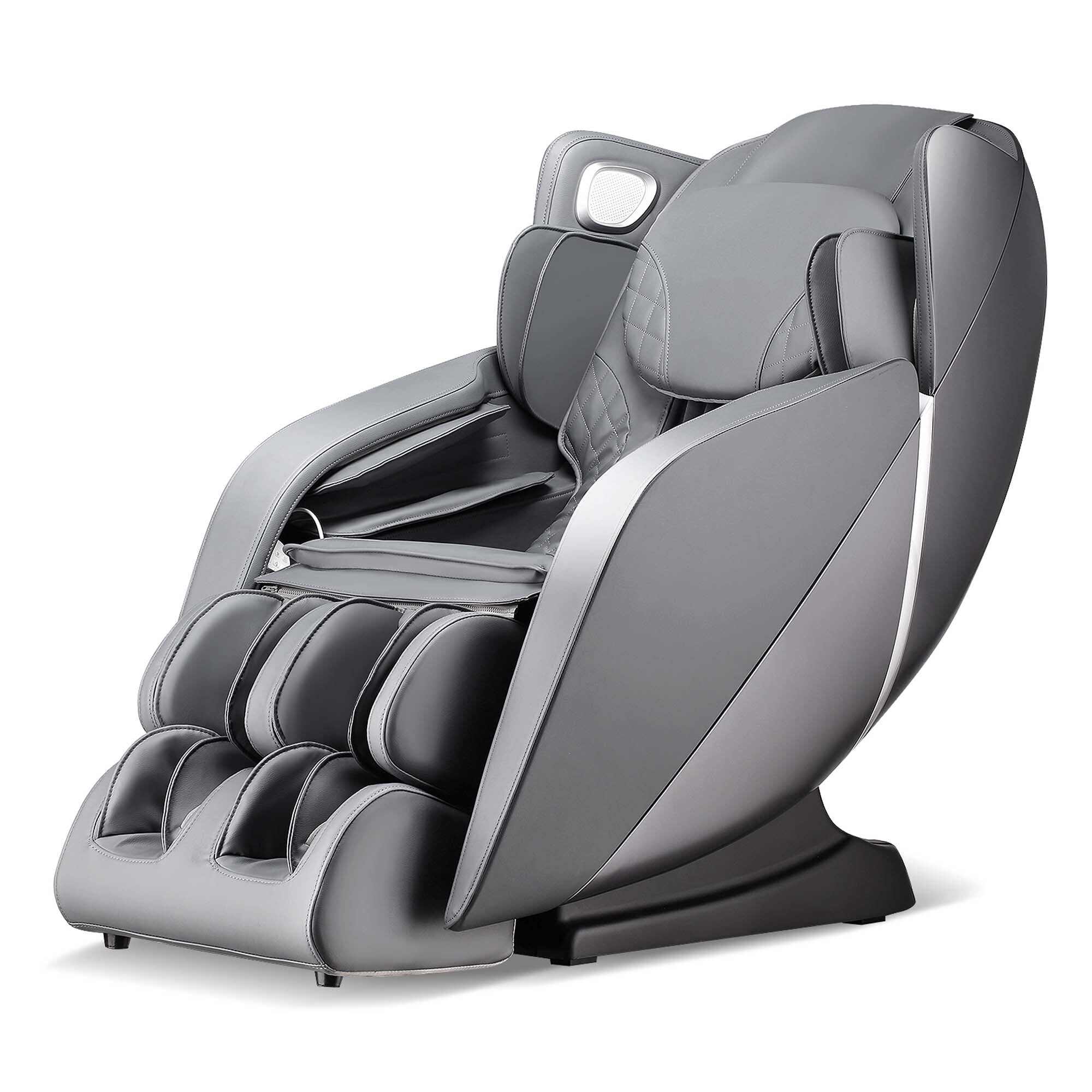 Fauteuil de massage complet du corps avec commande vocale et rouleau chauffant pour les pieds