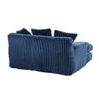 Canapé-lit en velours côtelé avec rembourrage en éponge hautement élastique, sans installation pour le salon