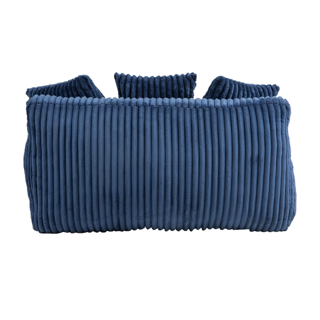 Canapé-lit en velours côtelé avec rembourrage en éponge hautement élastique, sans installation pour le salon