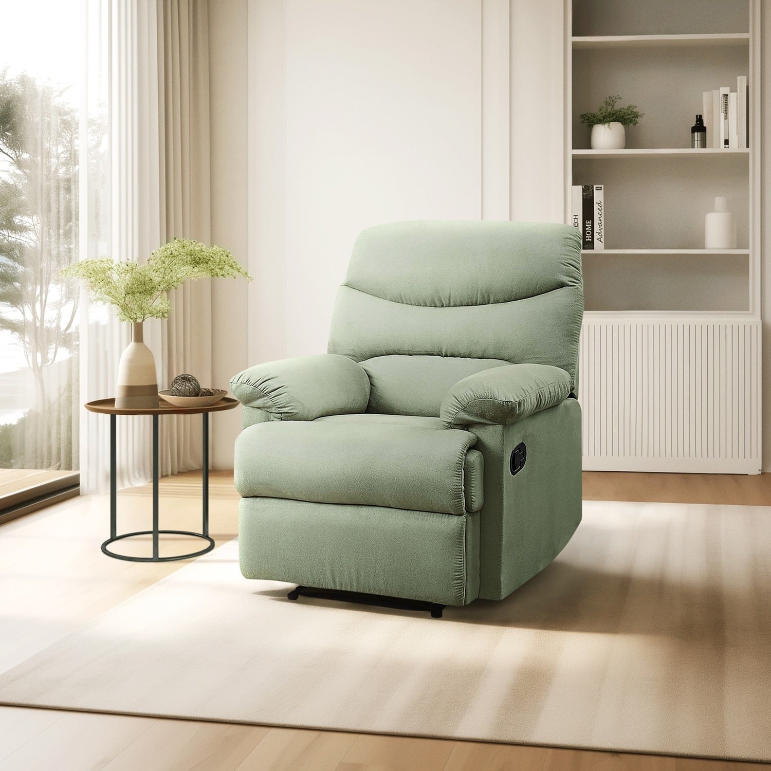Fauteuil inclinable confortable en microfibre pour des moments de détente