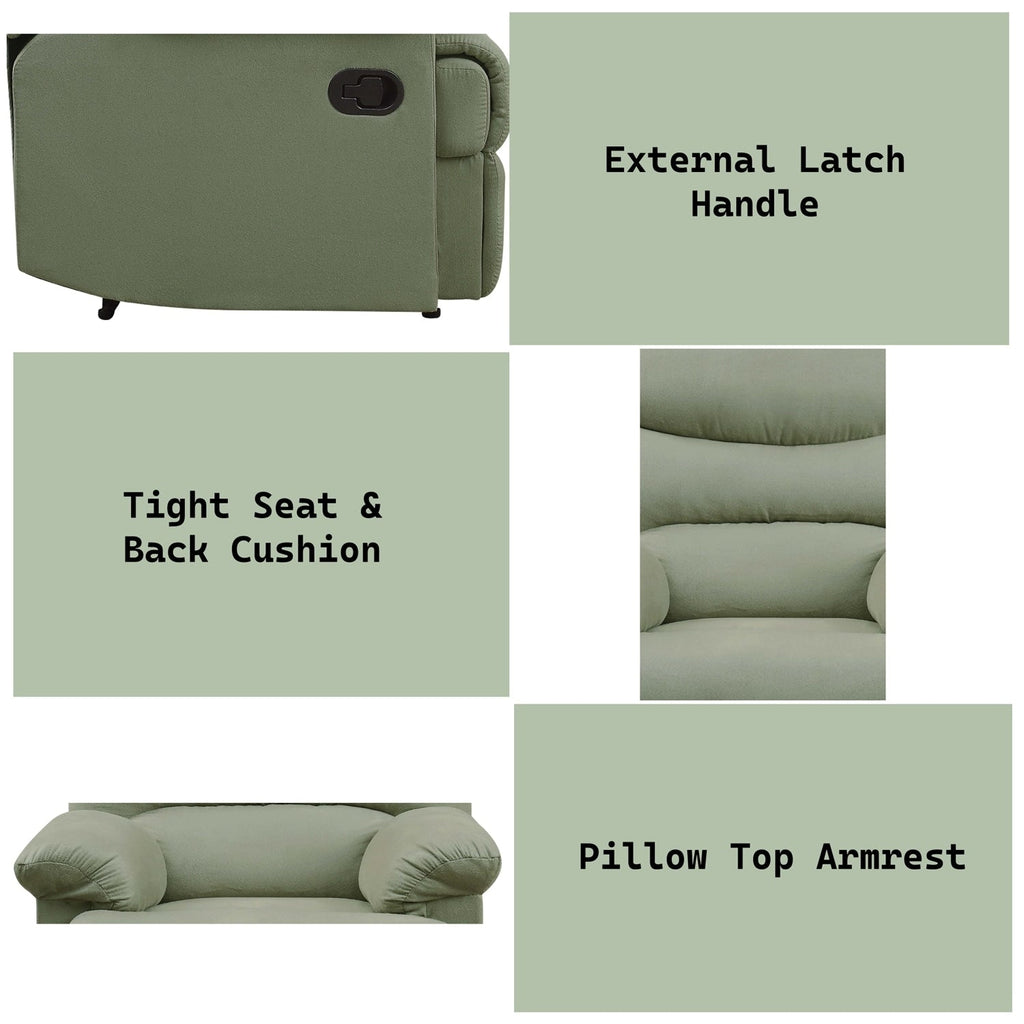 Fauteuil inclinable confortable en microfibre pour des moments de détente