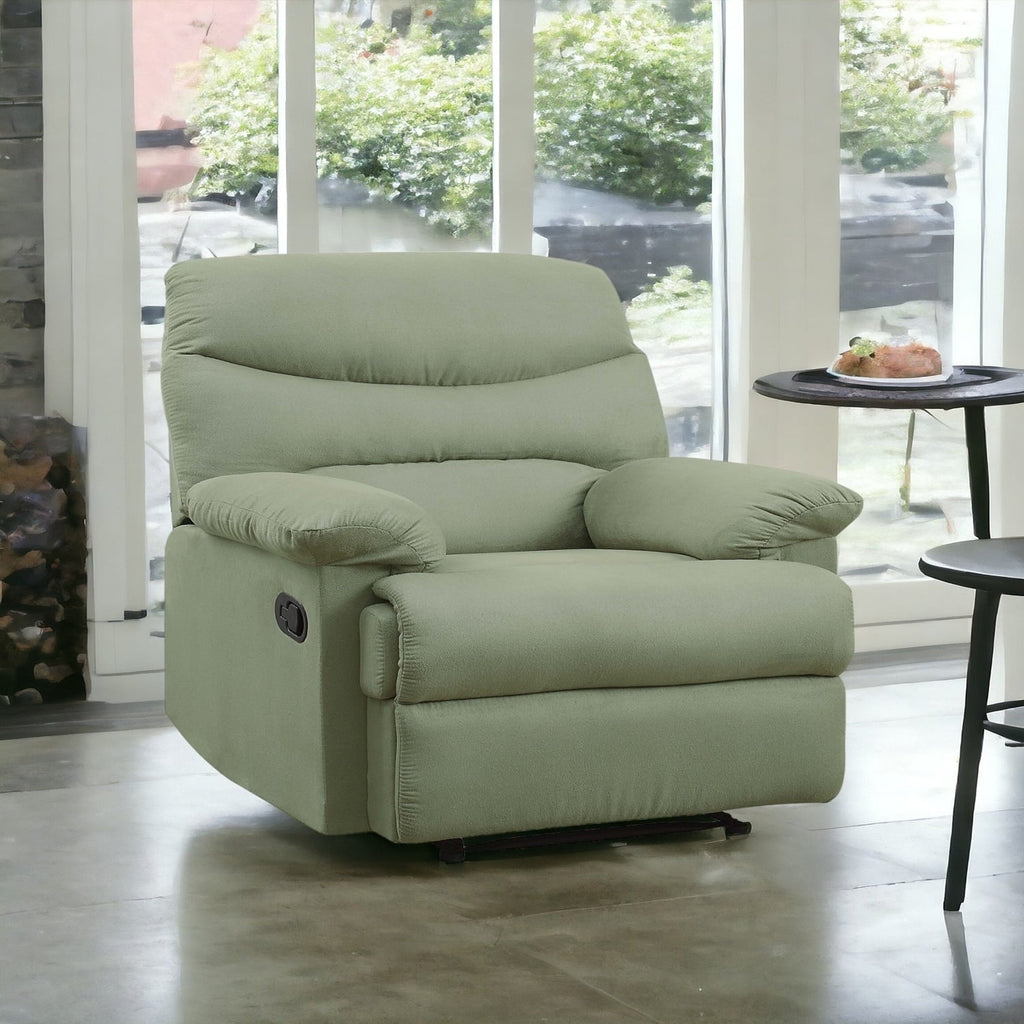 Fauteuil inclinable confortable en microfibre pour des moments de détente