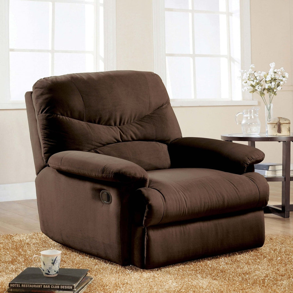 Fauteuil inclinable confortable en microfibre pour des moments de détente