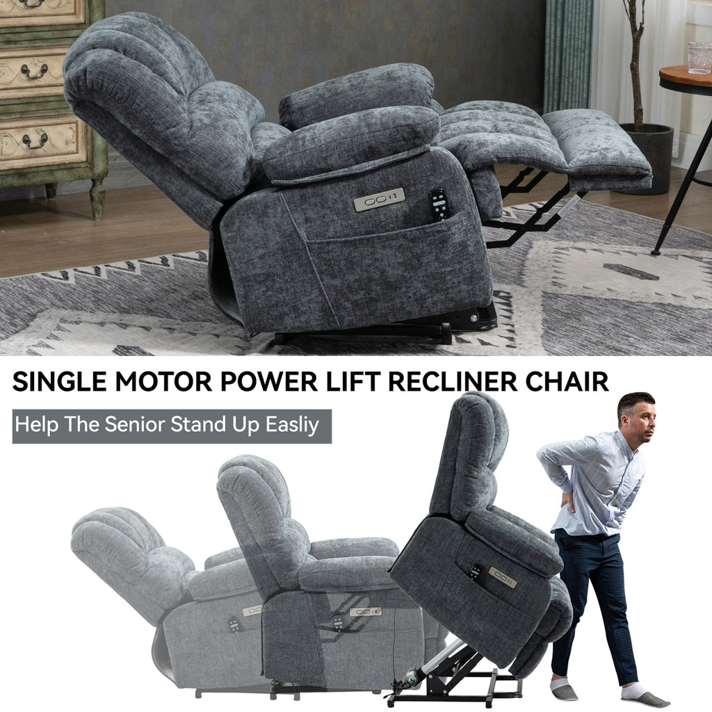 Fauteuil inclinable électrique confortable avec massage avancé