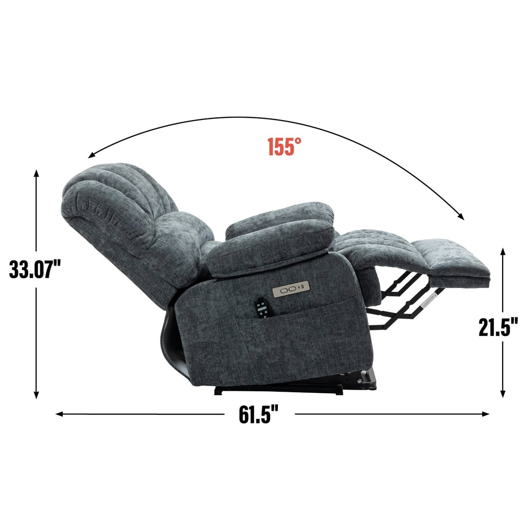 Fauteuil inclinable électrique confortable avec massage avancé