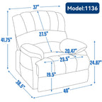 Fauteuil inclinable électrique confortable avec massage avancé