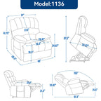 Fauteuil inclinable électrique confortable avec massage avancé