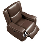 Fauteuil inclinable simple confortable avec porte-gobelet et fonction d'inclinaison manuelle