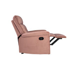 Fauteuil inclinable simple confortable avec poignée manuelle et revêtement en velours pour une détente ultime
