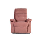 Fauteuil inclinable simple confortable avec poignée manuelle et revêtement en velours pour une détente ultime