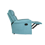 Fauteuil inclinable simple confortable avec poignée manuelle et revêtement en velours pour une détente ultime