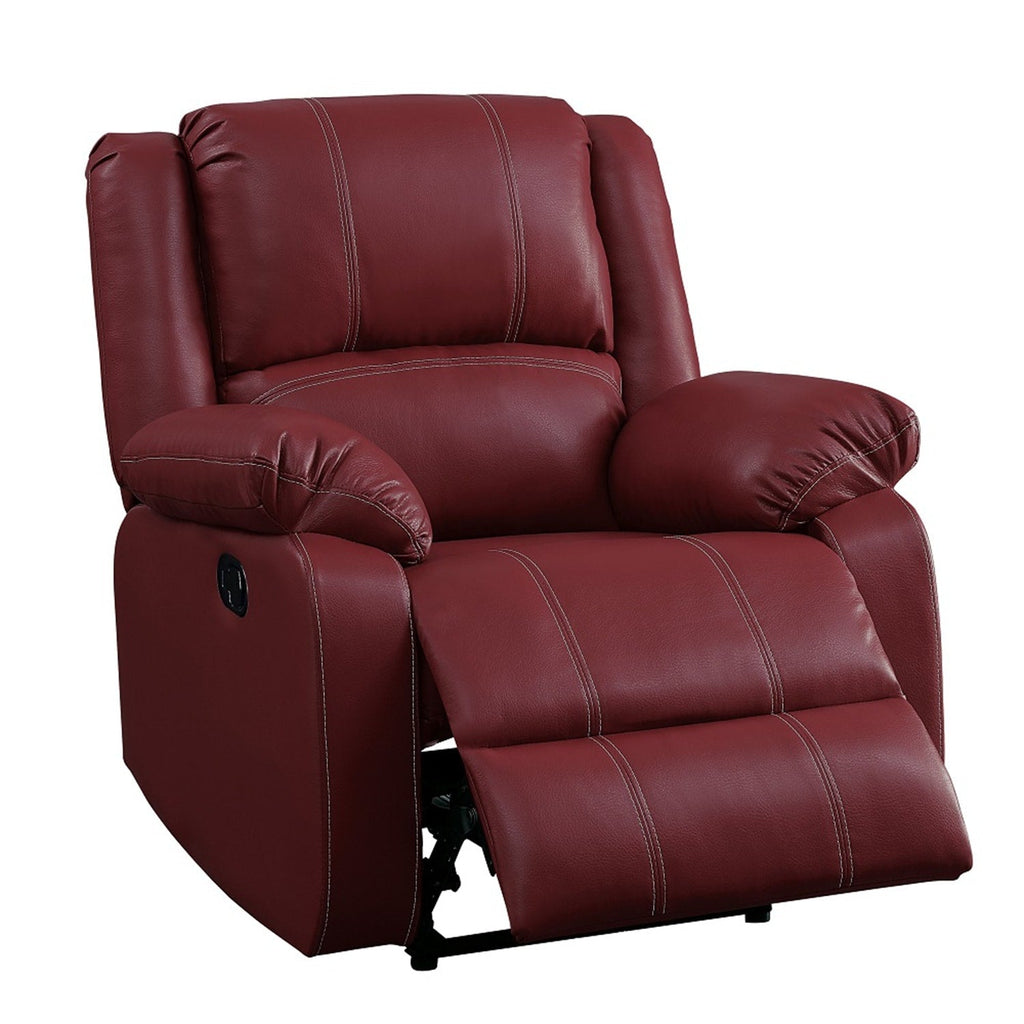 Fauteuil inclinable à bascule confortable en cuir synthétique