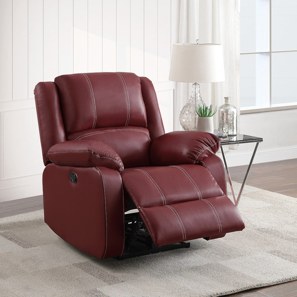 Fauteuil inclinable à bascule confortable en cuir synthétique