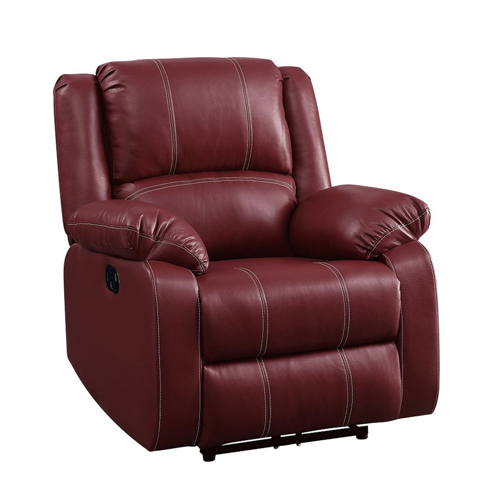 Fauteuil inclinable à bascule confortable en cuir synthétique