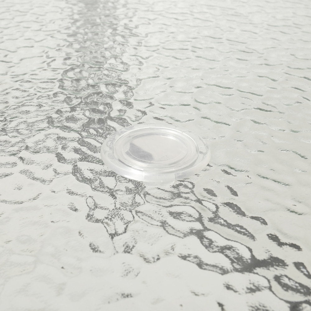 Ensemble de salle à manger d'extérieur commercial 7 pièces avec table en verre et 6 chaises