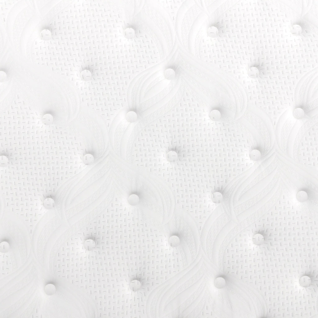 Matelas hybride commercial en mousse à mémoire de forme et ressorts ensachés dans une boîte