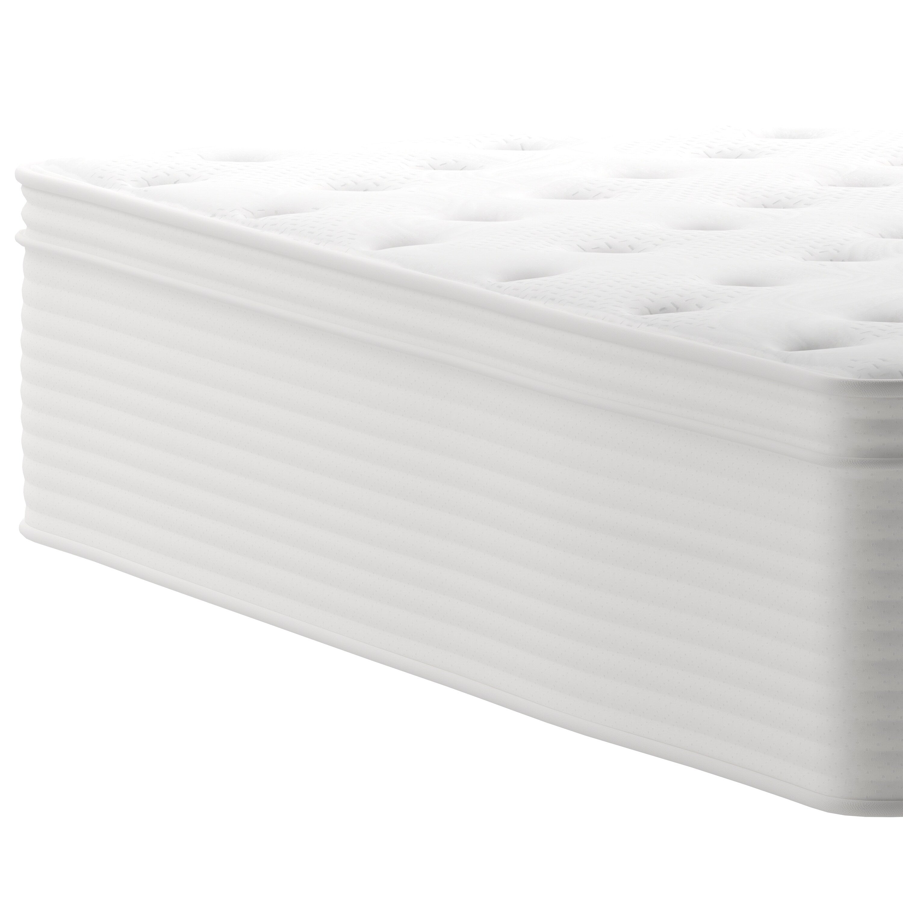 Matelas hybride commercial en mousse à mémoire de forme et ressorts ensachés dans une boîte