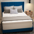Matelas hybride commercial en mousse à mémoire de forme et ressorts ensachés dans une boîte