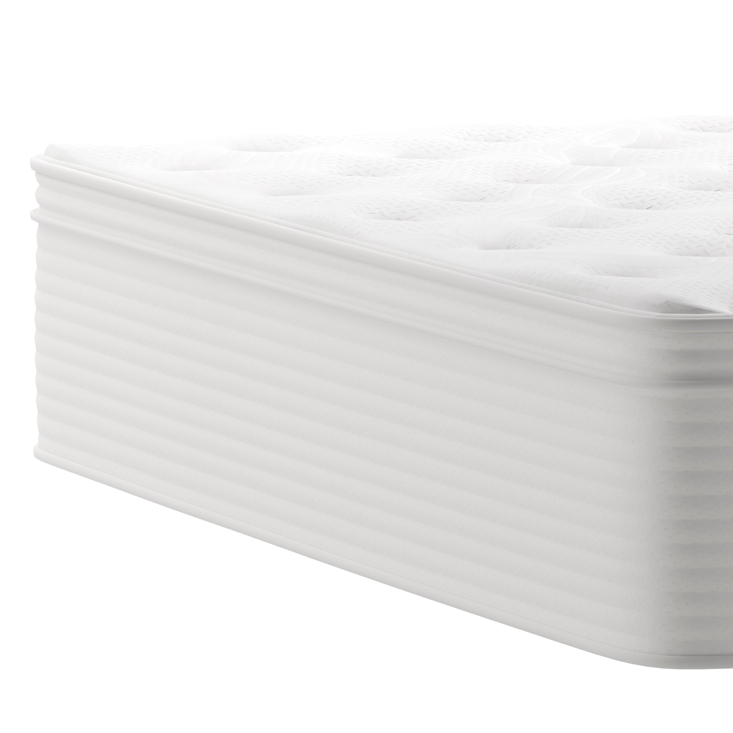 Matelas hybride commercial en mousse à mémoire de forme et ressorts ensachés dans une boîte