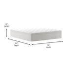 Matelas hybride commercial en mousse à mémoire de forme et ressorts ensachés dans une boîte