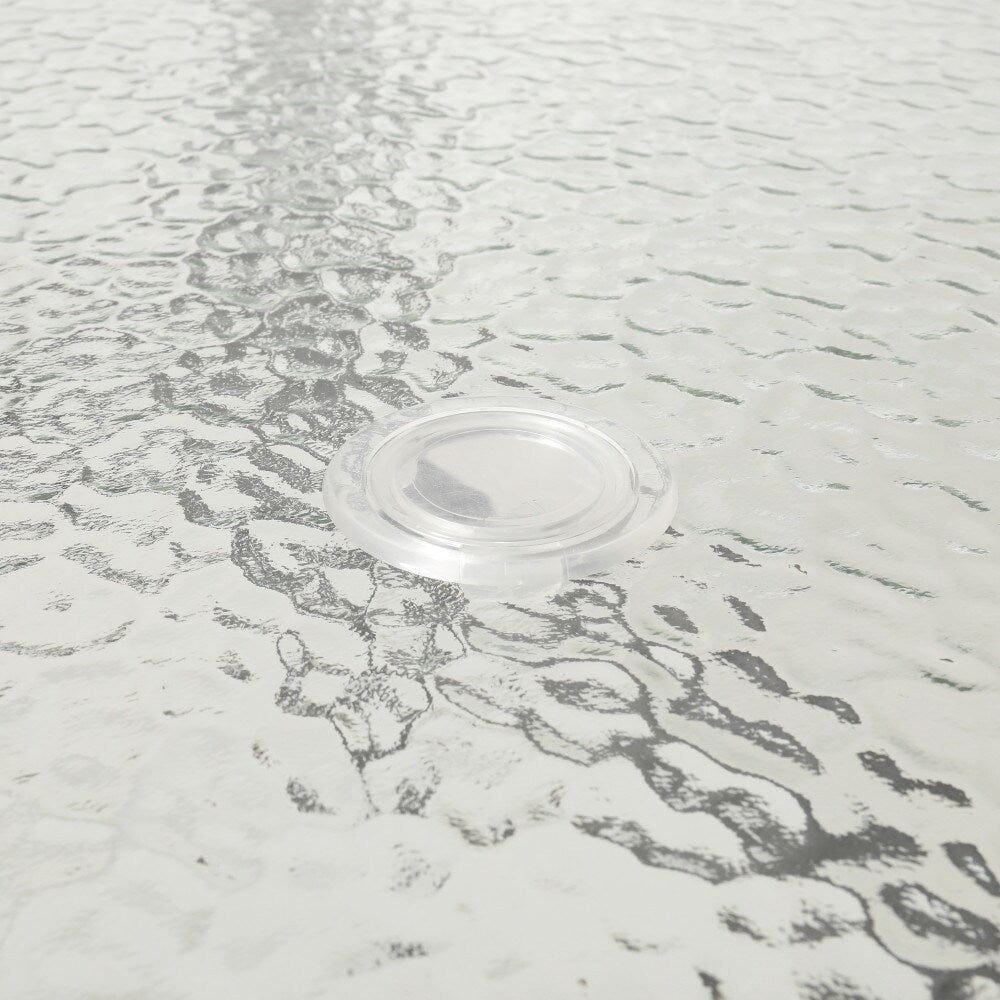 Ensemble de salle à manger de patio commercial avec table en verre trempé et 6 chaises