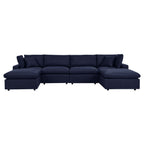 Canapé sectionnel de patio extérieur Commix 6 pièces