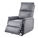 Fauteuil inclinable électrique compact avec port USB, commandes latérales et dossier confortable pour les petits espaces