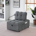 Canapé compact en tissu Teddy - Canapé convertible de 40,20 pouces pour petits espaces dans le salon ou le bureau