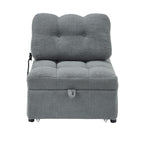 Canapé compact en tissu Teddy - Canapé convertible de 40,20 pouces pour petits espaces dans le salon ou le bureau