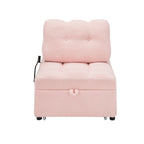 Canapé compact en tissu Teddy - Canapé convertible de 40,20 pouces pour petits espaces dans le salon ou le bureau